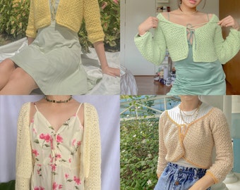 Dahlia Cardigan Crochet Pattern - DIY Crochet - Handmade Fashion - Digital PDF File - Tailored Made-to-Measure Fit