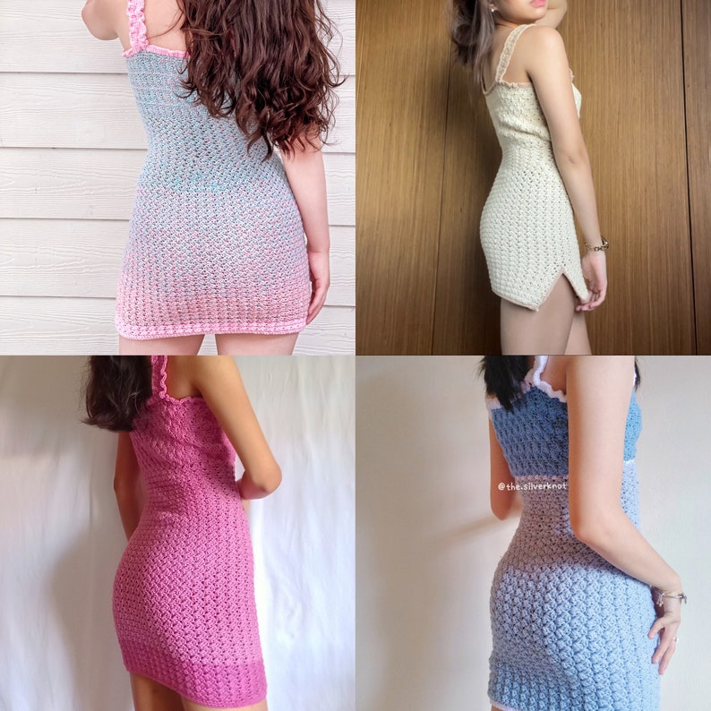 Iris Bodycon Dress Crochet Pattern Etsy