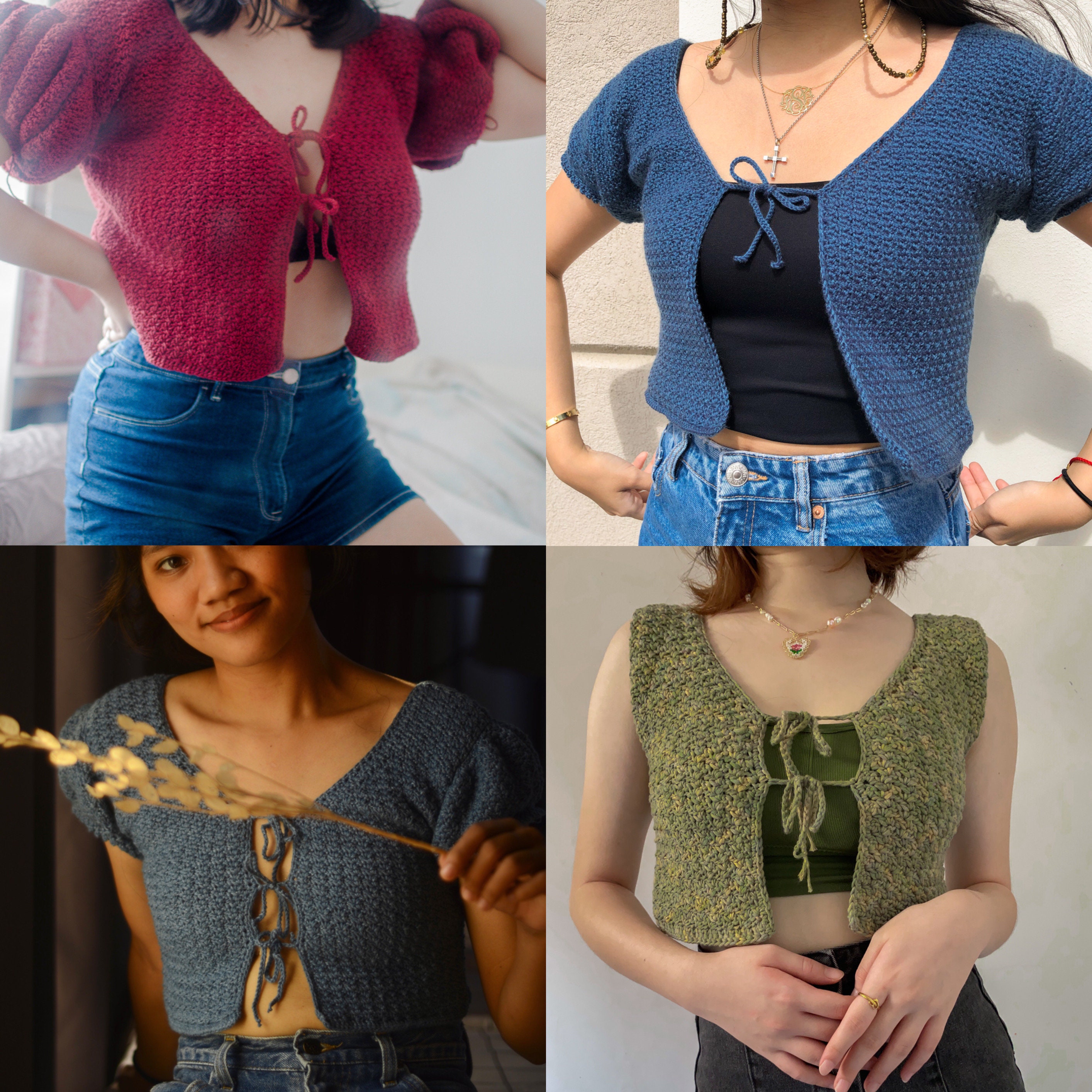 Design History
 Crochet Puff-Sleeve Cardigan main image 0