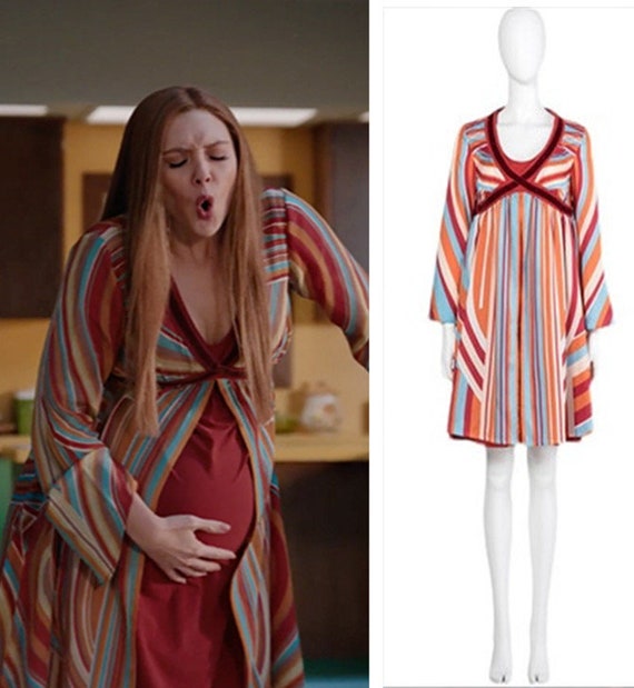 Wandavision Wanda Vision Scarlet Witch Pregnancy Cosplay Etsy