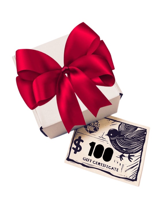 E-Gift Certificate For 100 Dollars to Spend at Space Ink shop | Printable Gift Cards | FREE SHIPPING,  Last minute present. electronic gift