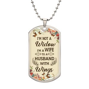 I&#39;m a wife - Luxury Graphic Dog Tag Necklace