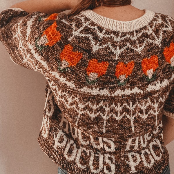 Superstitious Pullover Knitting Pattern | Fall Halloween Sweater Pattern