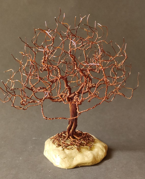 Draht Bonsai Baum Skulptur / Geburtstag Geschenk Idee / gedrehtes Aluminium  Kunst / industrielle Hausdoktor - Etsy.de