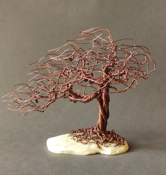 Miniatur Draht Bonsai/ Weihnachtsgeschenk Jahrestag/ Twisted Aluminium Art  Dekoration/ Moderne Dekoration/ Baum des Glcks - Etsy sterreich