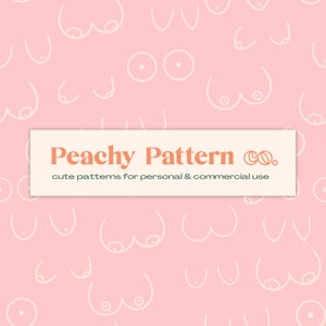 Perfect Pairs Boobie Breasts Seamless Pattern