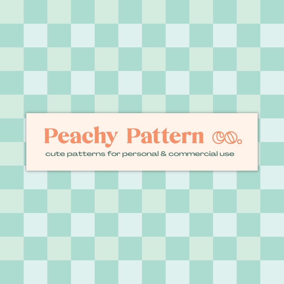 Turquoise Blue Checkerboard Seamless Repeat Digital Pattern | Plaid ...