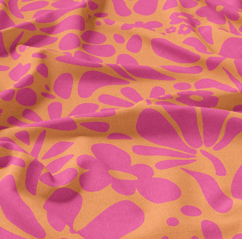 Pink Abstract Floral Seamless Repeat Digital Pattern | Commercial ...
