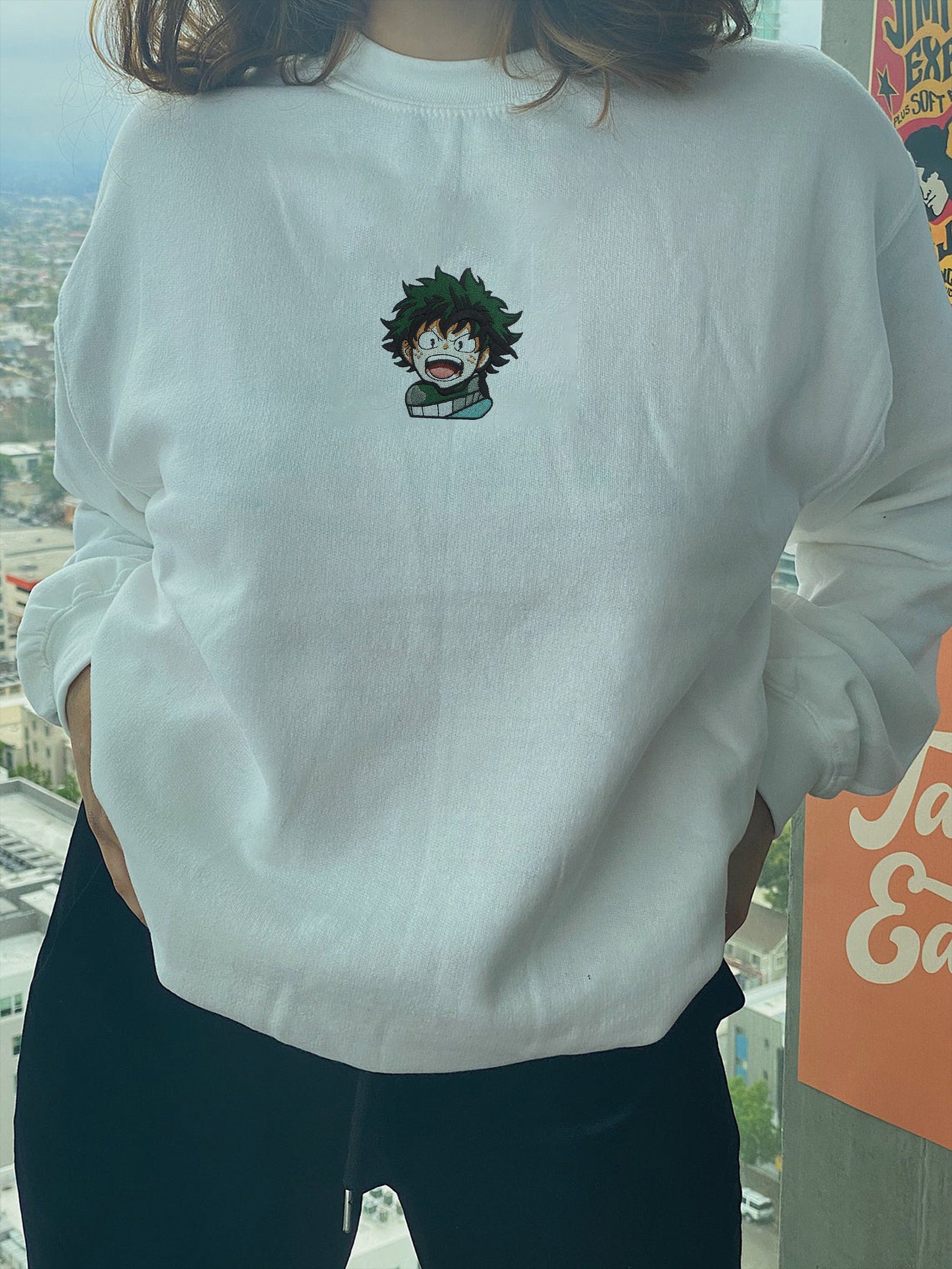 Anime Embroidered Sweatshirt Gift For Anime Fans Manga Shirt | Etsy