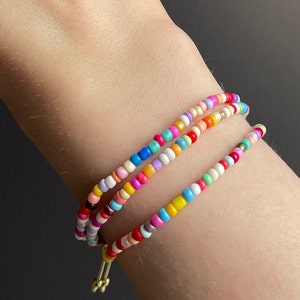 Friendship bracelet pearl bracelet macrame bracelet colorful festival jewelry happy gift for her women sister mother