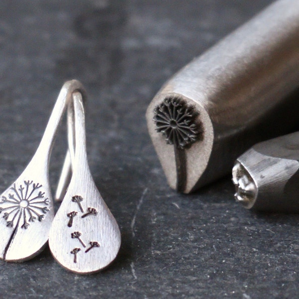 Ohrringe Pusteblume SterlingSilber ORIGINAL Bestseller mit NEUEM Design handgestempelt keine Gravur Geschenk für Sie Frau Schwester Freundin