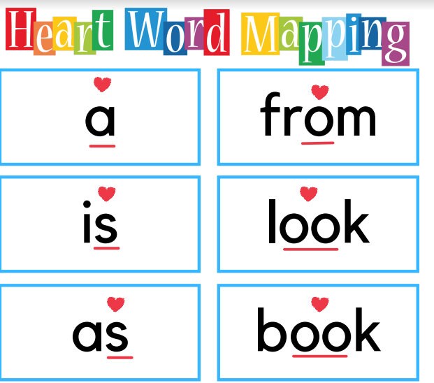Heart Word Flash Cards And Practice Pages UFLI Inspired Etsy Heart Word Flash Cards And Practice Pages UFLI Inspired Etsy