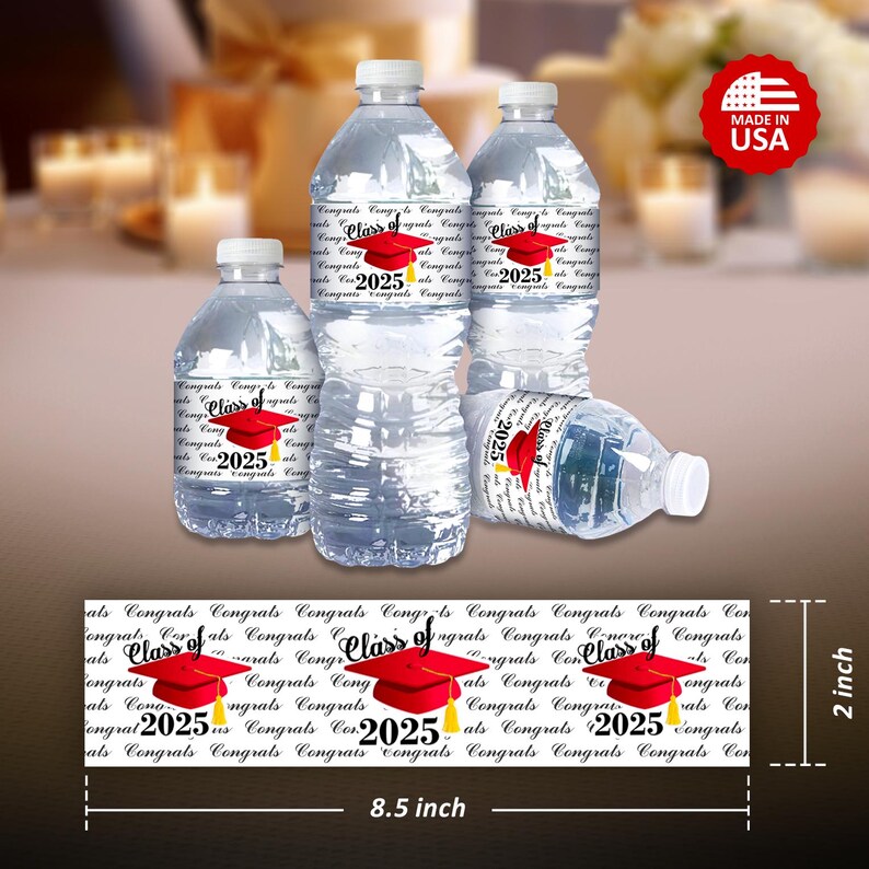 Lot De 48 étiquettes Autocollantes Pour Bouteille D'eau - Thème Révélation Du Sexe Bébé (rose Et Bleu) - 7