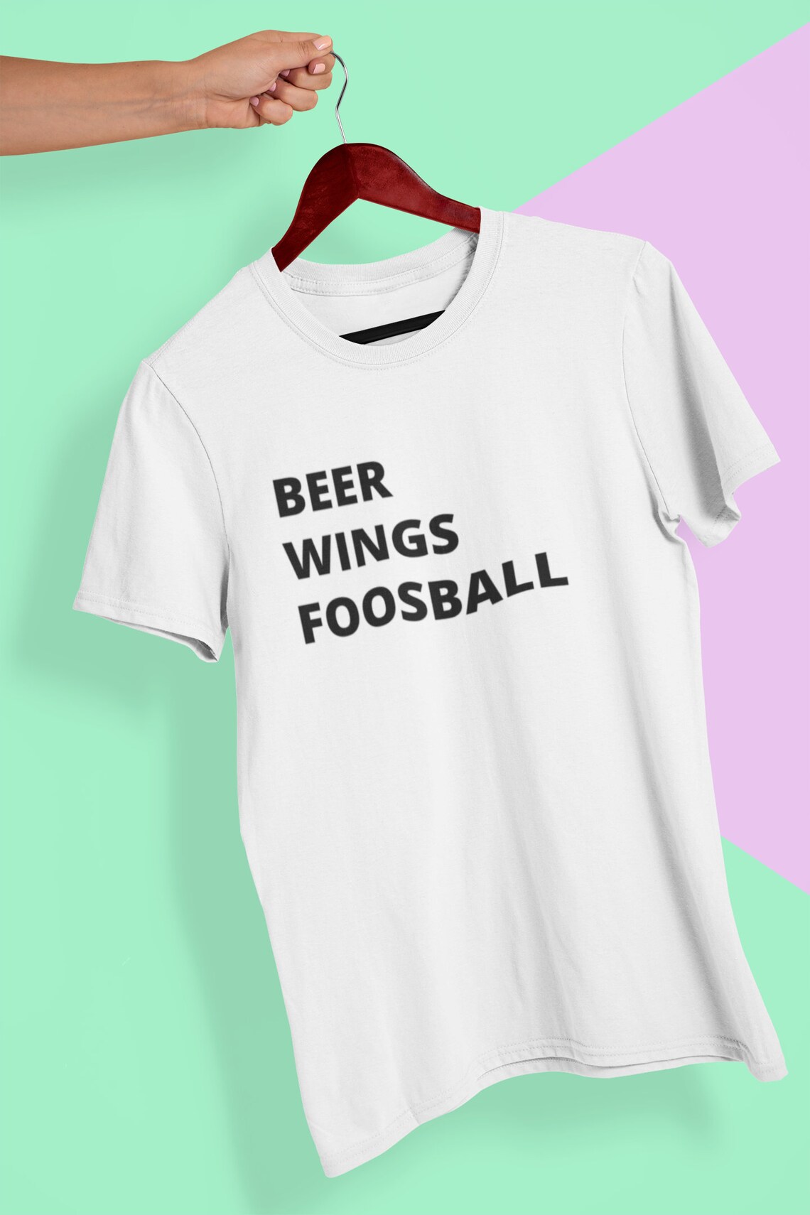 Foosball Wings & Beer TShirt Foosball Team Shirt Sports Etsy