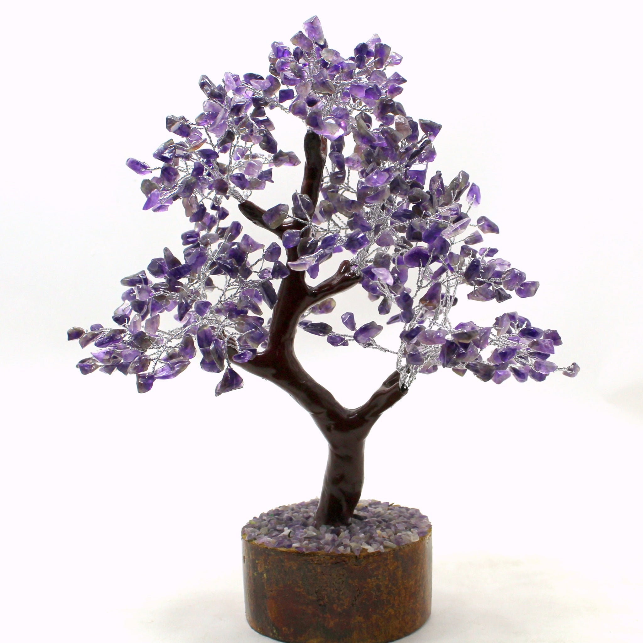 thumbnail image 2 of Chakra Crystal Tree – Gemstone Bonsai Tree With 300 Stones – Handmade Home Decor From India 2 of 5