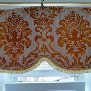 Cortina de cenefa acrílica tejida vintage de doble grosor decorativa, cortina de café vintage, cortinas de café de cocina Vintage (T10)