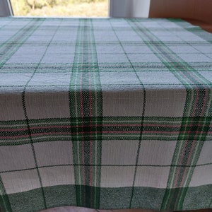 Vintage Finlayson Finland gewebte quadratische Tischdecke, Kleine Tischdecke, Frühstückstischdecke, Journal Tischdecke, skandinavisches Design (T8)