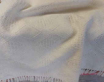 Tovaglia di cotone tessuto spesso vintage, tovaglia quadrata, copertura da tavolo vintage, scandinavo (T7)