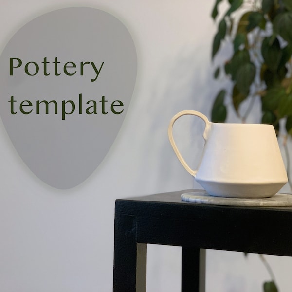Printable template for pottery - CUP