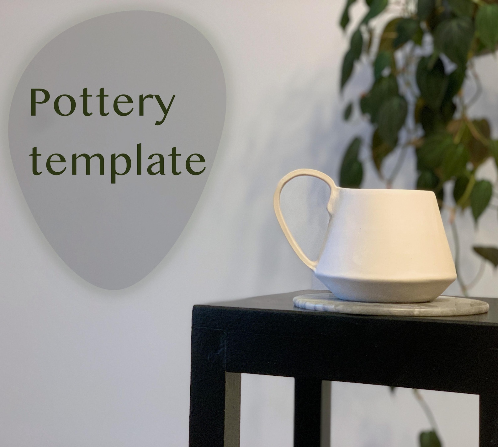 Printable Template for Pottery CUP - Etsy