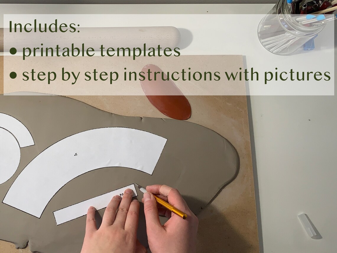 Printable Template for Pottery CUP - Etsy