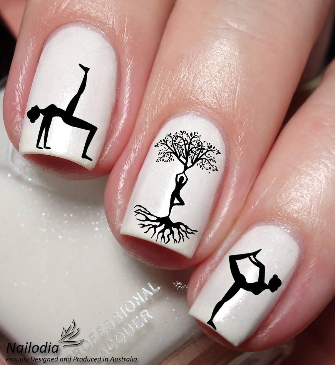 Yoga & Yogini Nail Art Decal Sticker Etsy