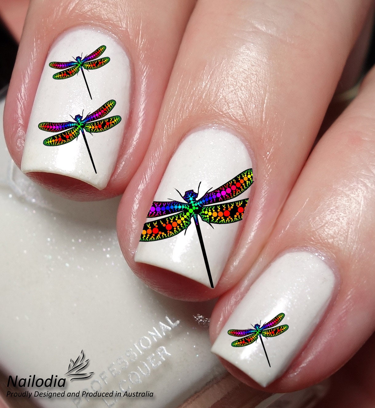 Dragonfly Nail Art Water Transfer Decal Wrap Sticker Etsy
