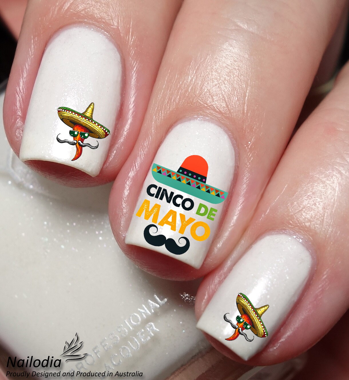 Mexican Cinco De Mayo Nail Art Decal Sticker Etsy
