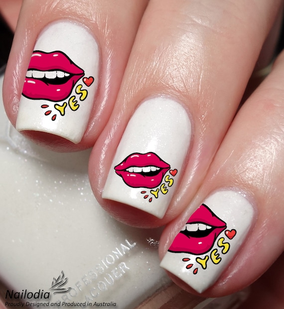 Lip nail stickers discount