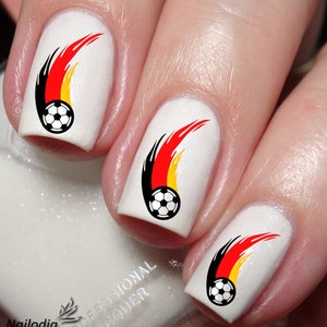 Germany Football Soccer Fan Nail Art Decal Sticker