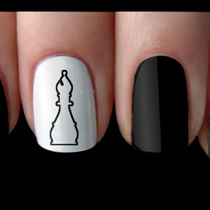 Chess Players Nail Art Decal Sticker image 7