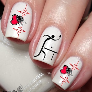 Ping Pong Table Tennis Nail Art Decal Sticker