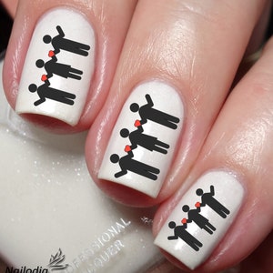Threesome Sex Position Nail Art Decal Sticker - Etsy