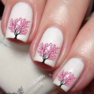 Cherry Blossom & Tree Nail Art Decal Sticker