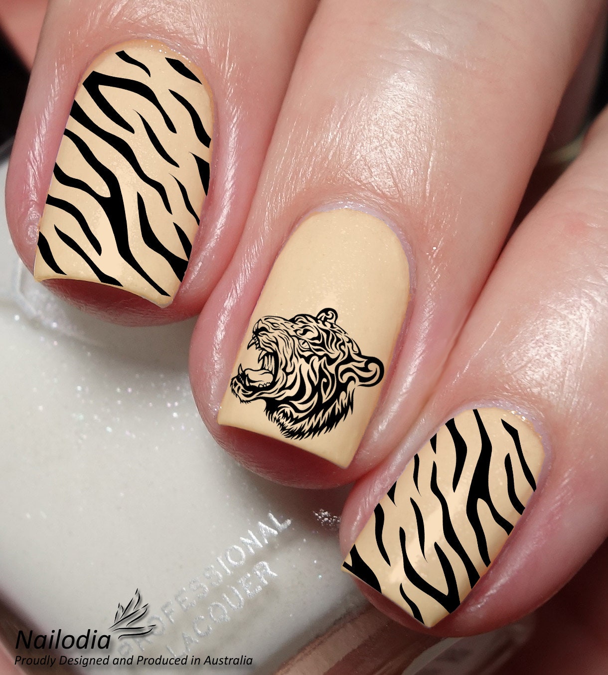 Tiger Nail Art Decal Sticker Etsy