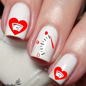 Love Meter Nail Art Decal Sticker