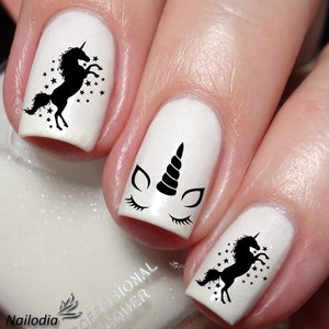 Unicorn Nail Art Decal Sticker