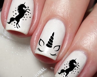 Unicorn Nail Art Decal Sticker