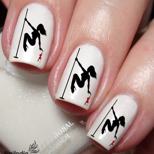 Striptease Dans Nagelkonst Dekal Klistermärke