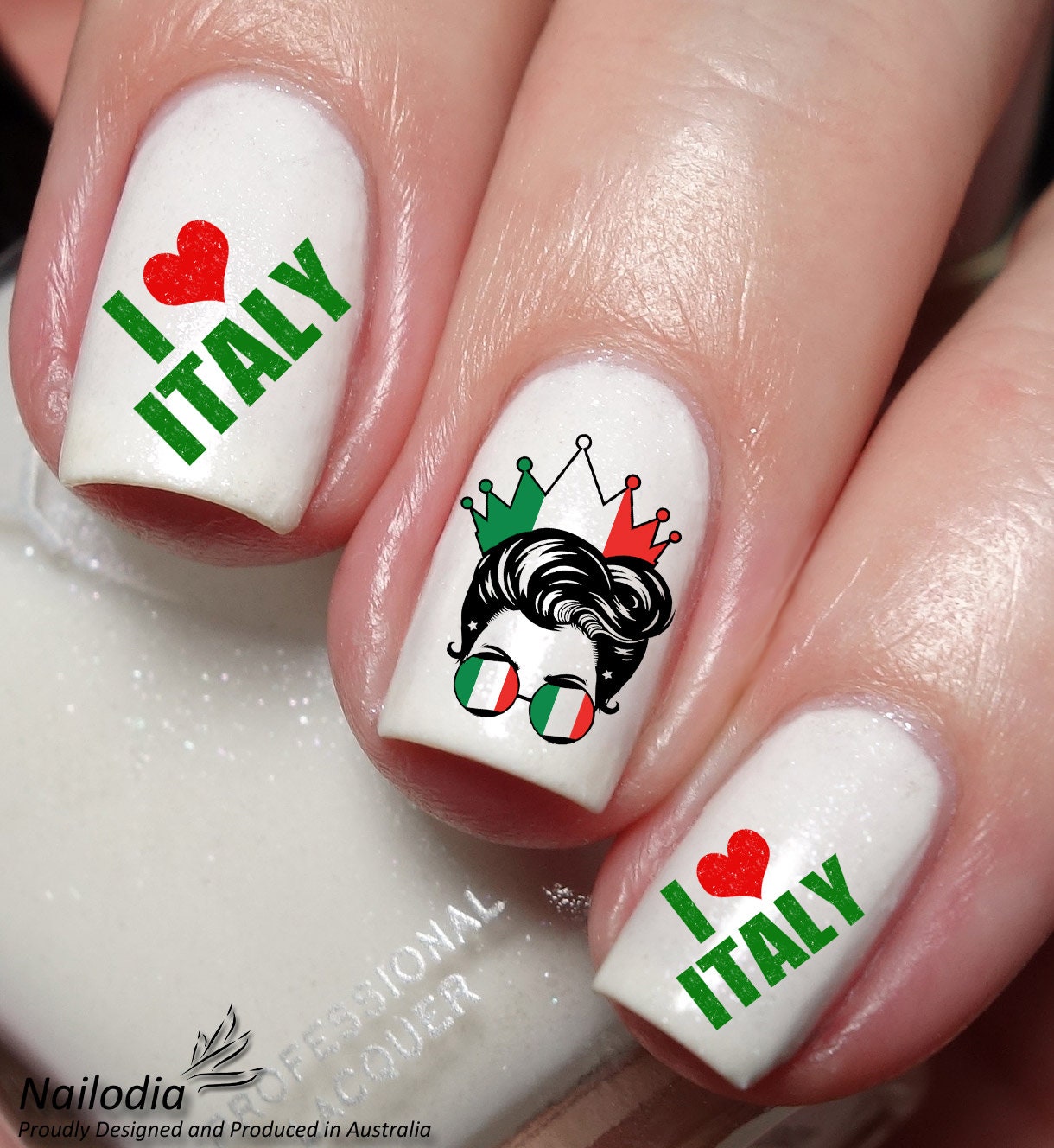 Italy Italian Pizza Nail art! Yummy Junk Food Nails, Pepperoni Pizza~ | Nail  art, Nails, French manicure nails