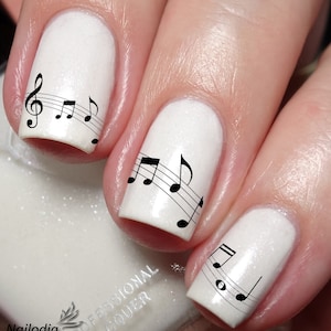 Music Note Musician Theme Nail Art Decal Sticker