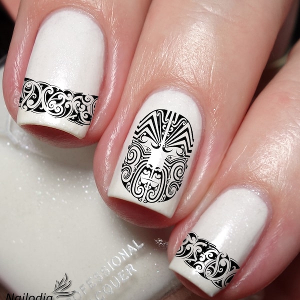 Autocollant Maori Islander Nail Art Sticker