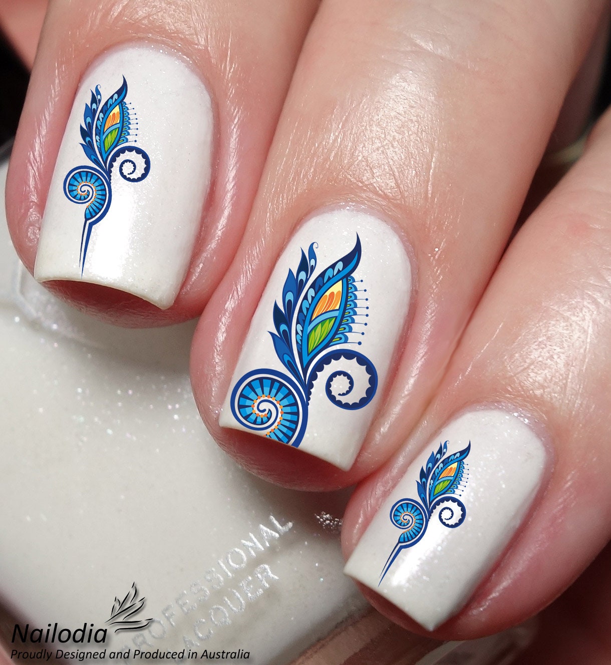 🦚 peacock nail design #nailextension... - Passion nail art | Facebook