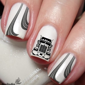 Truck & Truckies Nail Art Decal Sticker