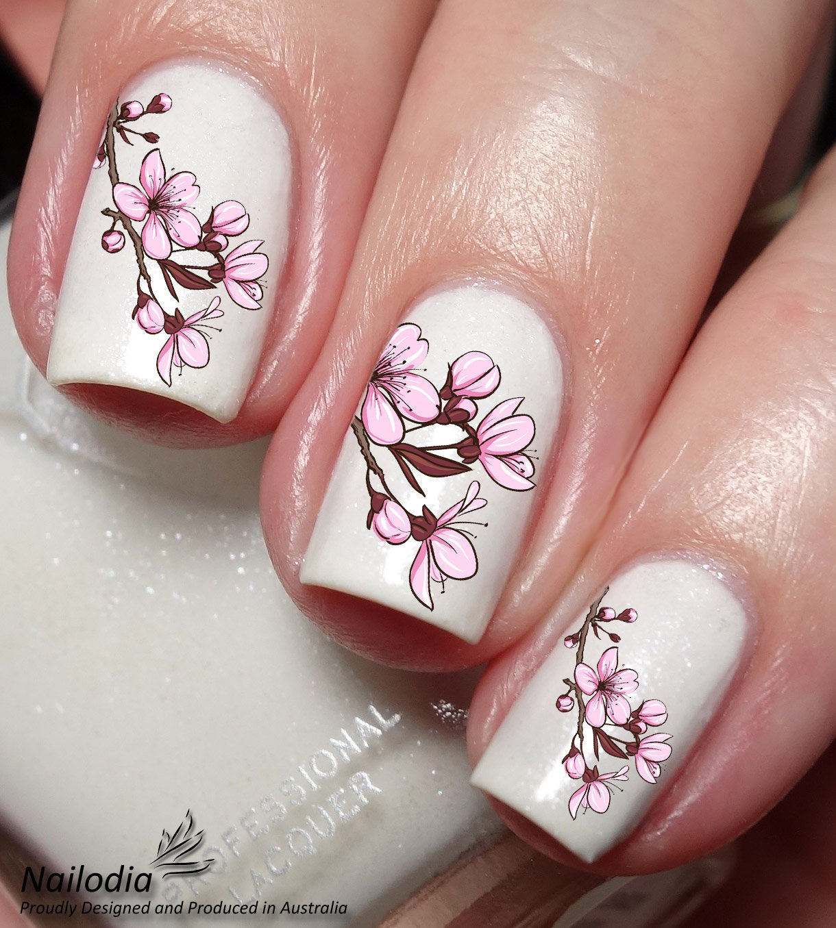 Cherry Blossom & Tree Nail Art Decal Sticker Etsy