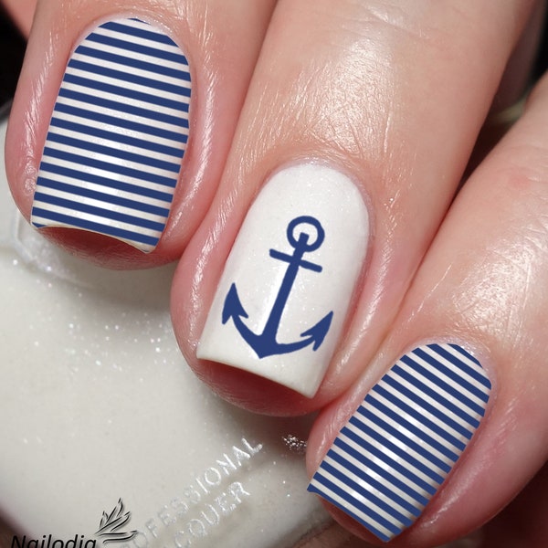 Sailing Anchor Nail Art Decal Sticker