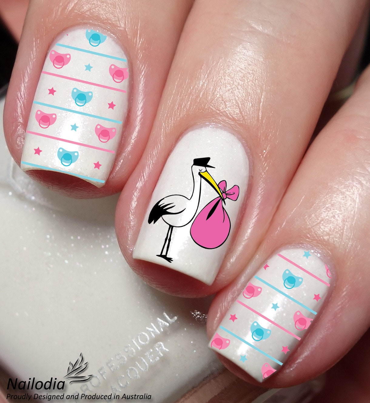 gender reveal/ baby shower nails! - 1st Pregnancy | Forums | What to Expect