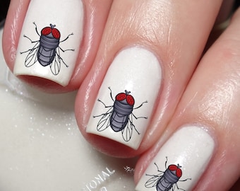 Flies & Mosquito Bug Nail Art Decal Sticker