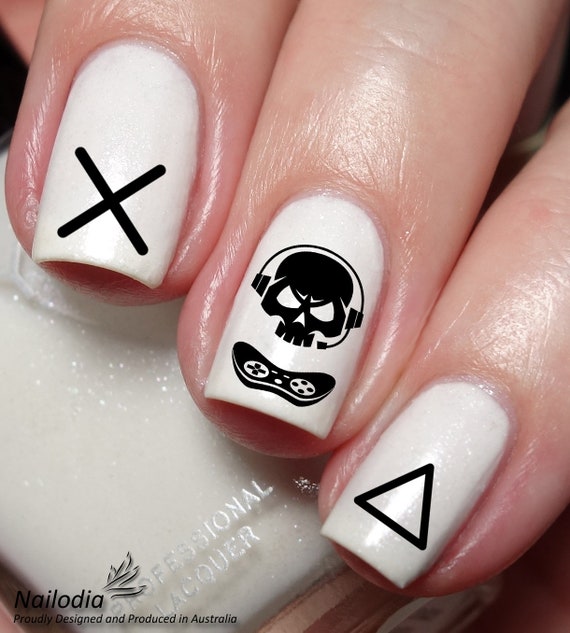 Video Gamer Nail Art Decal Sticker - Etsy Australia