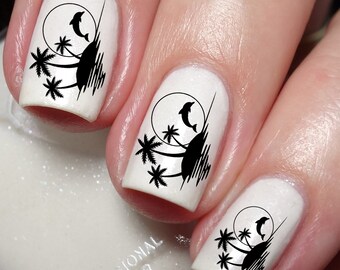 dandelion nail design